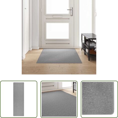 vidaXL Tappeto antiscivolo -  Runner in Moquette Grigio chiaro 100 x 250 cm