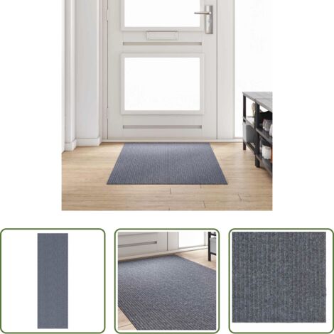 vidaXL Tappeto antiscivolo -  Runner in Moquette Grigio chiaro 100 x 300 cm Tessuto