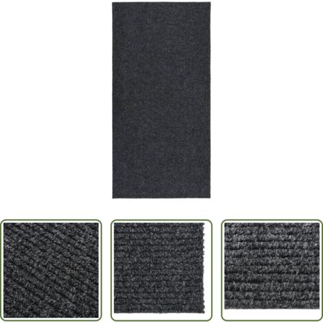vidaXL Tappeto antiscivolo -  Tappeto Corsia Acchiappa Polvere 100x200 cm Antracite