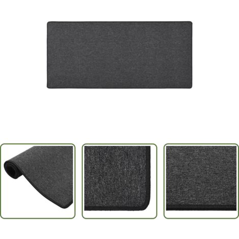 vidaXL Tappeto antiscivolo -  Tappeto Corsia Antracite 50x100 cm