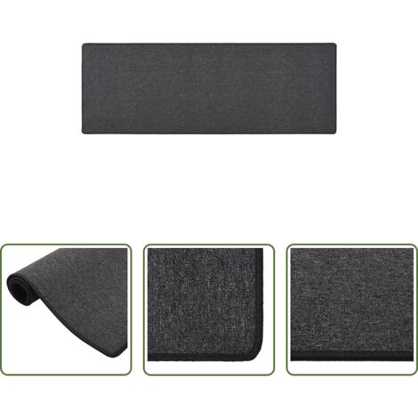 vidaXL Tappeto antiscivolo -  Tappeto Corsia Antracite 50x150 cm