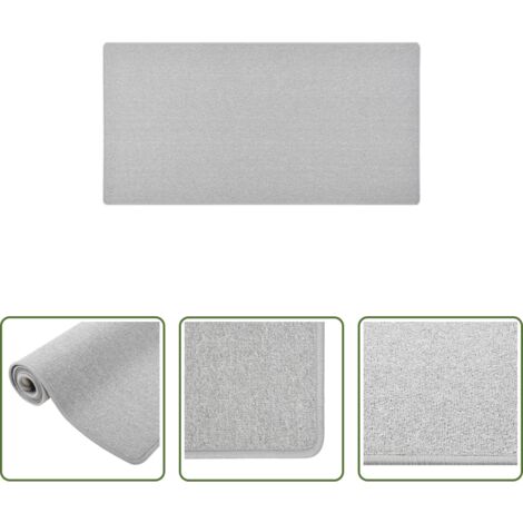 vidaXL Tappeto antiscivolo -  Tappeto Corsia Grigio Chiaro 80x150 cm