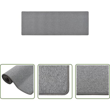 vidaXL Tappeto antiscivolo -  Tappeto Corsia Grigio Scuro 50x150 cm