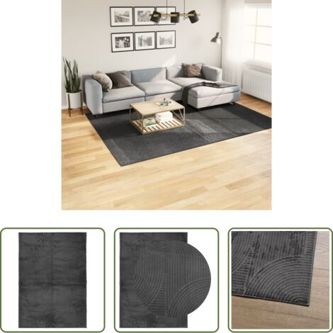 vidaXL Tappeto antiscivolo -  Tappeto IZA a Pelo Corto Aspetto Scandinavo antracite 200x280cm