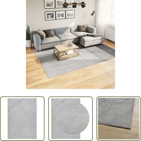vidaXL Tappeto antiscivolo -  Tappeto IZA a Pelo Corto Aspetto Scandinavo Grigio 200x280 cm