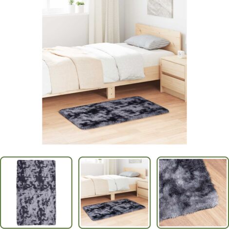 vidaXL Tappeto antiscivolo -  Tappeto Shaggy a Pelo Lungo NAVARRA Grigio Scuro 60x100 cm