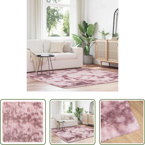 vidaXL Tappeto antiscivolo -  Tappeto Shaggy a Pelo Lungo NAVARRA Rosa Antico 200x200cm