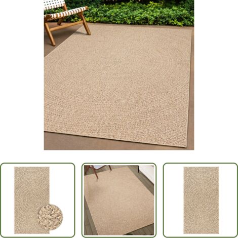 vidaXL Tappeto con effetto juta -  Tappeto ZIZUR 60x110 cm Aspetto Iuta per Interni ed Esterni