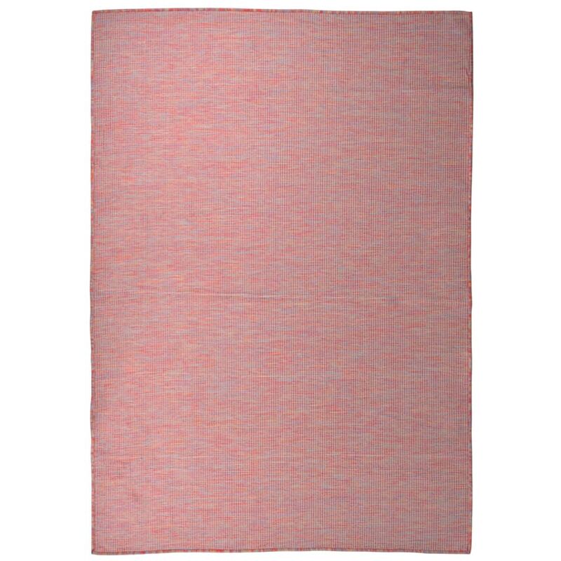 Vidaxl - Tappeto da Esterni, Tappeto da Balcone Terrazza a Tessitura Piatta 160x230 cm Rosso