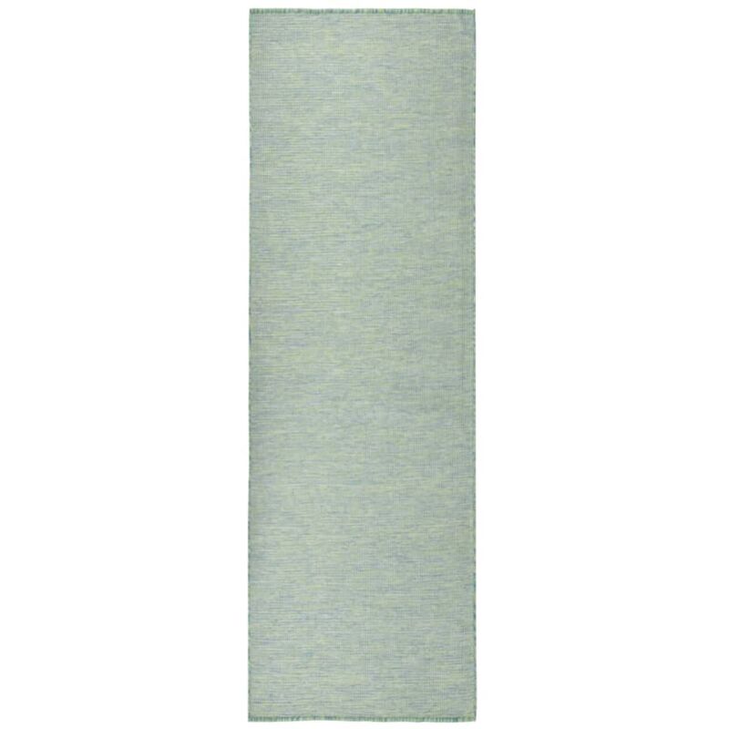 Vidaxl - Tappeto da Esterni a Tessitura Piatta 80x250 cm Turchese 995668