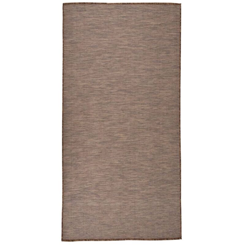 Vidaxl - Tappeto da Esterni a Tessitura Piatta 100x200 cm Marrone 639473