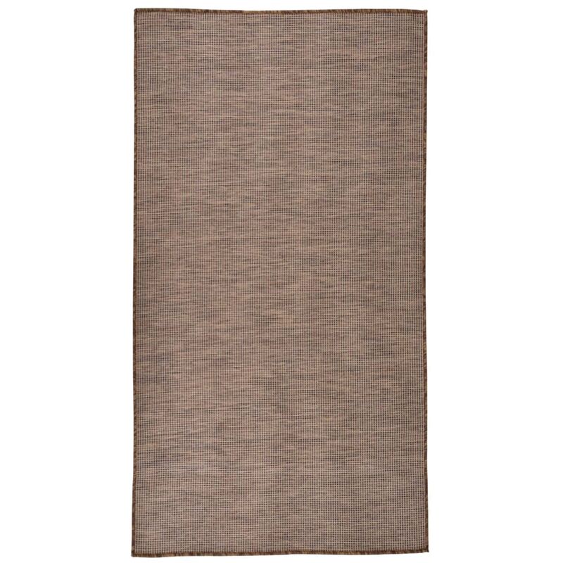 Vidaxl - Tappeto da Esterni a Tessitura Piatta 80x150 cm Marrone Marrone