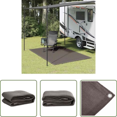 vidaXL Tappeto da esterno -  Tappeto da Tenda 250x200 cm Antracite