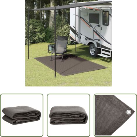 vidaXL Tappeto da esterno -  Tappeto da Tenda 250x300 cm Antracite
