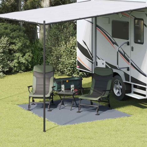 vidaXL Tappeto da Tenda Blu e Grigio 200 x 250 cm Polietilene