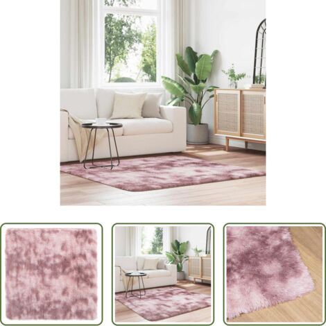 vidaXL Tappeto in poliestere -  Tappeto Shaggy a Pelo Lungo NAVARRA Rosa Antico 160x160cm