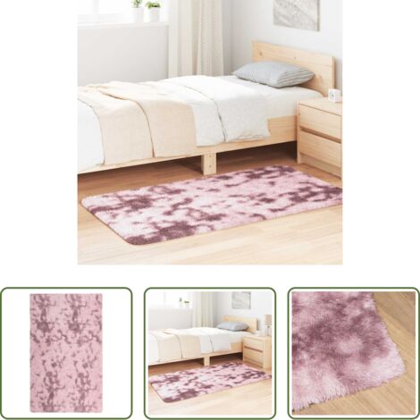vidaXL Tappeto in poliestere -  Tappeto Shaggy a Pelo Lungo NAVARRA Rosa Antico 80x150 cm