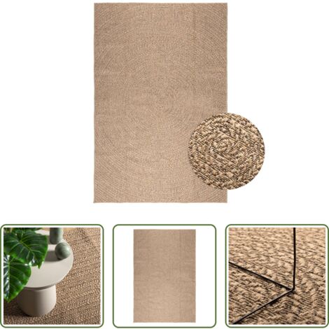 vidaXL Tappeto in PP -  Tappeto ZIZUR 200x290 cm Aspetto Iuta per Interni ed Esterni
