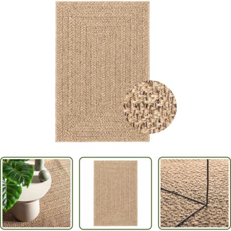 vidaXL Tappeto in PP -  Tappeto ZIZUR 200x290 cm Aspetto Iuta per Interni ed Esterni