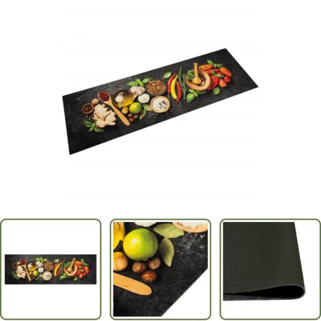 vidaXL Tappeto in velluto -  Tappeto da Cucina Lavabile Spezie 60x180 cm Velluto