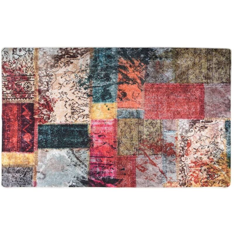 Vidaxl - Tappeto Lavabile Patchwork Multicolore 120x170 cm Antiscivolo 27973