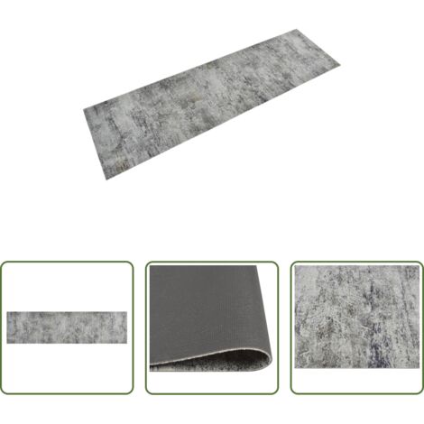 vidaXL Tappeto lavabile -  Tappeto da Cucina Lavabile Beton 45x150 cm Velluto