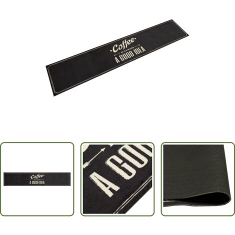 vidaXL Tappeto lavabile -  Tappeto da Cucina Lavabile Testo Caffè 60x300 cm in Velluto