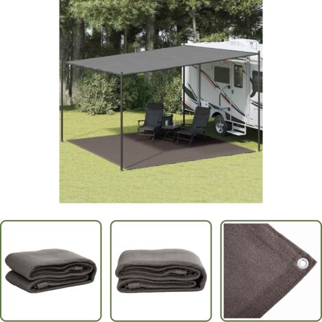 vidaXL Tappeto per campeggio -  Tappeto da Tenda 400x400 cm Antracite