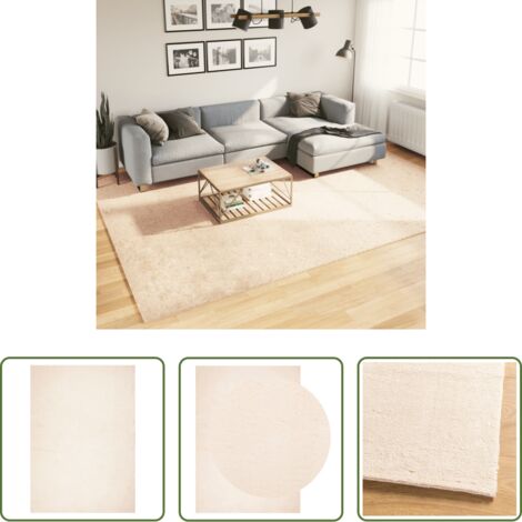 vidaXL Tappeto per casa -  Tappeto a Pelo Corto HUARTE Morbido e Lavabile Beige 240x340 cm