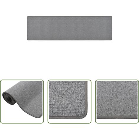 vidaXL Tappeto per casa - Tappeto Corsia Grigio Scuro 50x200 cm
