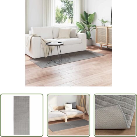 vidaXL Tappeto per corridoio -  Tappeti per area GALATI Grigio 200 x 80 cm Poliestere