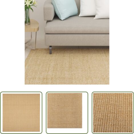 vidaXL Tappeto per interni -  Tappeto in Sisal Naturale 100 x 100 cm