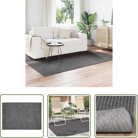 vidaXL Tappeto per soggiorno -  Tappeti per area PALMERAS Antracite 230 x 160 cm Poliestere