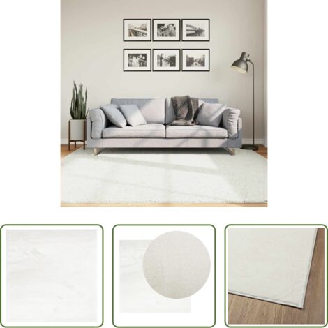 vidaXL Tappeto per soggiorno -  Tappeto OVIEDO a Pelo Corto Grigio 200x200 cm