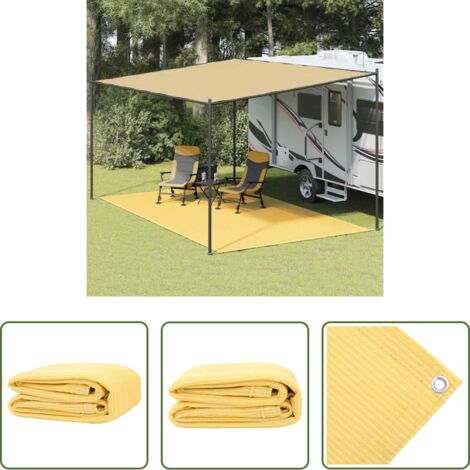 vidaXL Tappeto per tenda -  Tappeto da Tenda 300x500 cm Beige