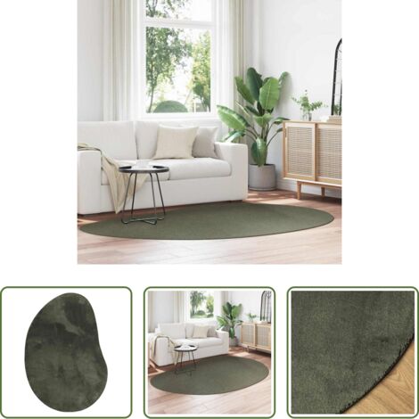 vidaXL Tappeto pieghevole -  Tappeti per area HUARTE Verde foresta 160 x 230 cm Poliestere