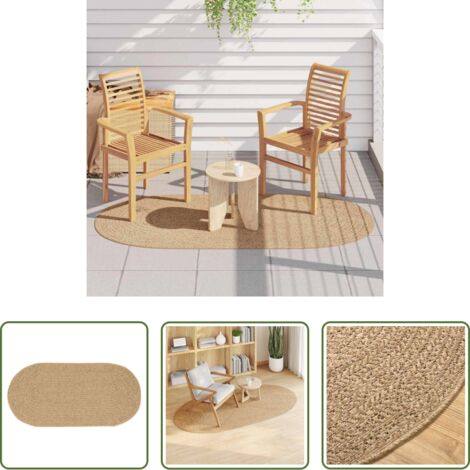 vidaXL Tappeto resistente all'acqua -  Tappeto ZIZUR Marrone 200 x 100 cm Polipropilene
