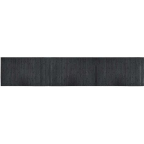 vidaXL Tappeto Rettangolare Grigio 60x300 cm in Bambù
