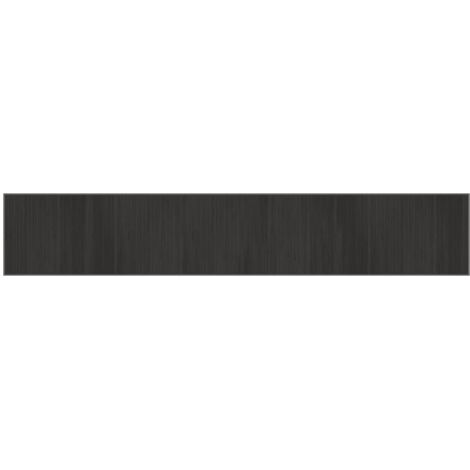 vidaXL Tappeto Rettangolare Grigio 70x400 cm in Bambù