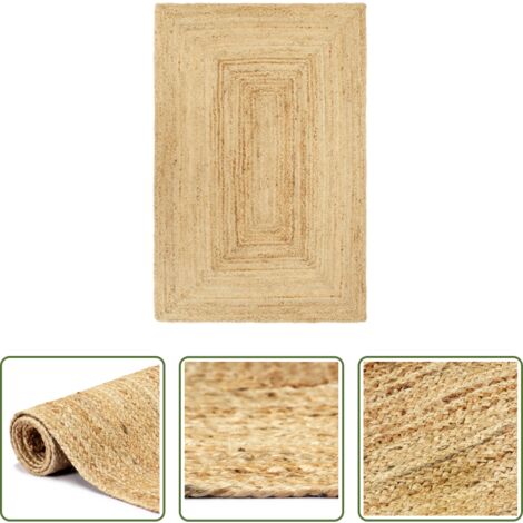 vidaXL Tappeto rustico - Tappeto Lavorato a Mano in Juta 200x300 cm