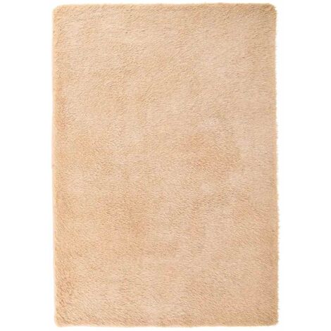 vidaXL Tappeto Shaggy a Pelo Lungo NAVARRA Beige 120x170 cm poliestere