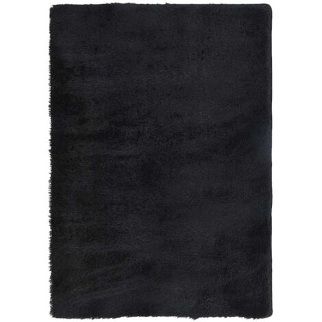 vidaXL Tappeto Shaggy a Pelo Lungo NAVARRA Nero 240x340 cm poliestere