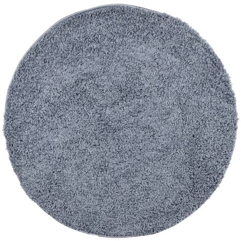 vidaXL Tappeto Shaggy PAMPLONA a Pelo Lungo Moderno Blu Ø 200 cm
