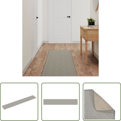 vidaXL Tappeto sisal -  Tappeto Corsia Aspetto Sisal Platina 50x300 cm