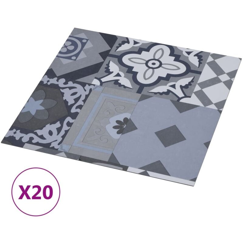 

Tarimas autoadhesivas 20 uds PVC 1,86 m² estampado coloreado - Multicolor - Vidaxl