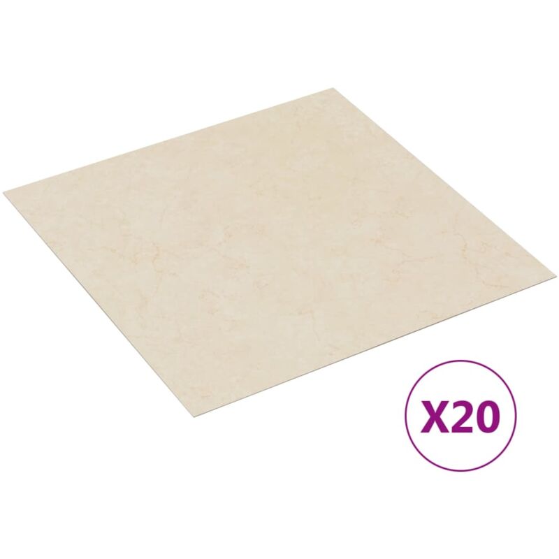 

Tarimas autoadhesivas 20 unidades PVC 1,86 m² beige - Beige - Vidaxl