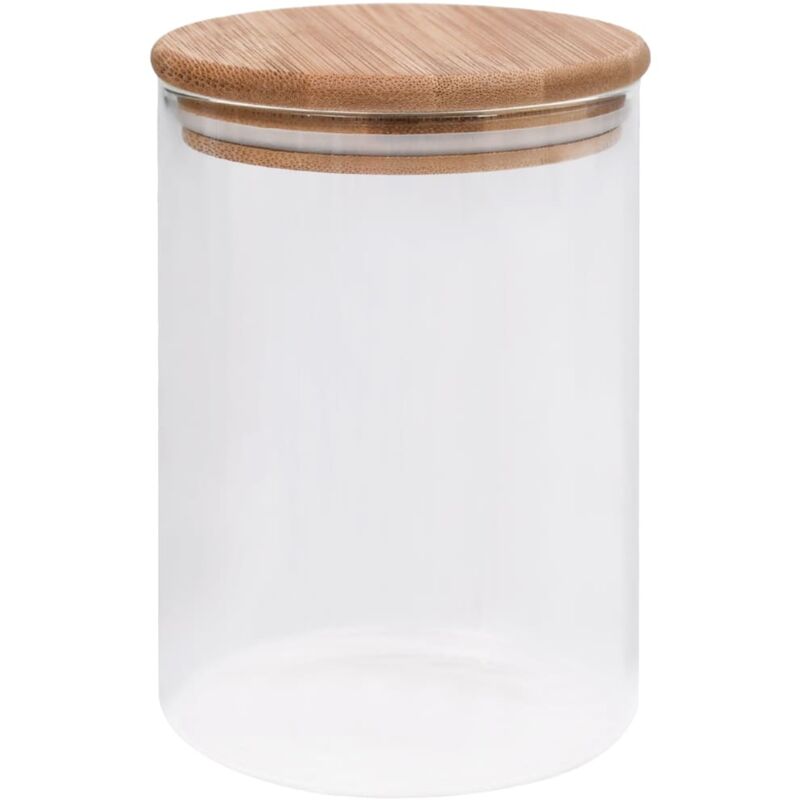 

Tarros de almacenaje con tapa de bambú 10 unidades 260 ml - Transparente - Vidaxl