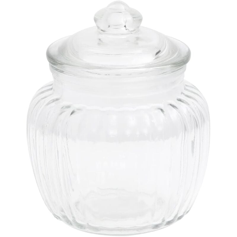 

Tarros de almacenaje de vidrio 6 unidades 500 ml - Transparente - Vidaxl