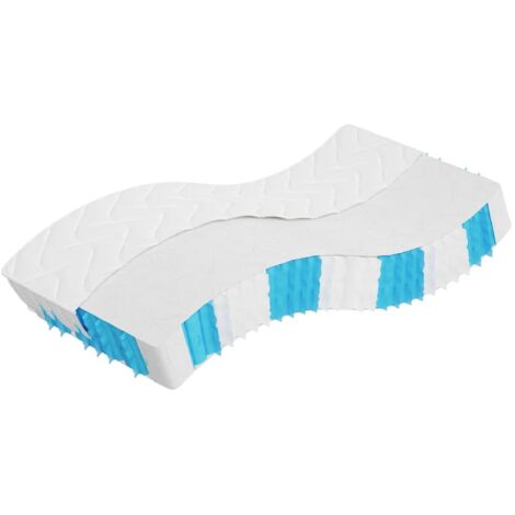 vidaXL Taschenfederkernmatratze mittlere Festigkeit 90x190 cm
