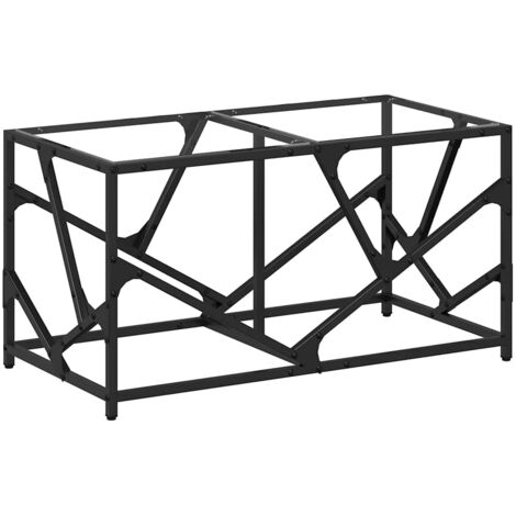 vidaXL Tavolini con Piano Vetro Trasparente 2 pz 78,5x40x41 cm Acciaio